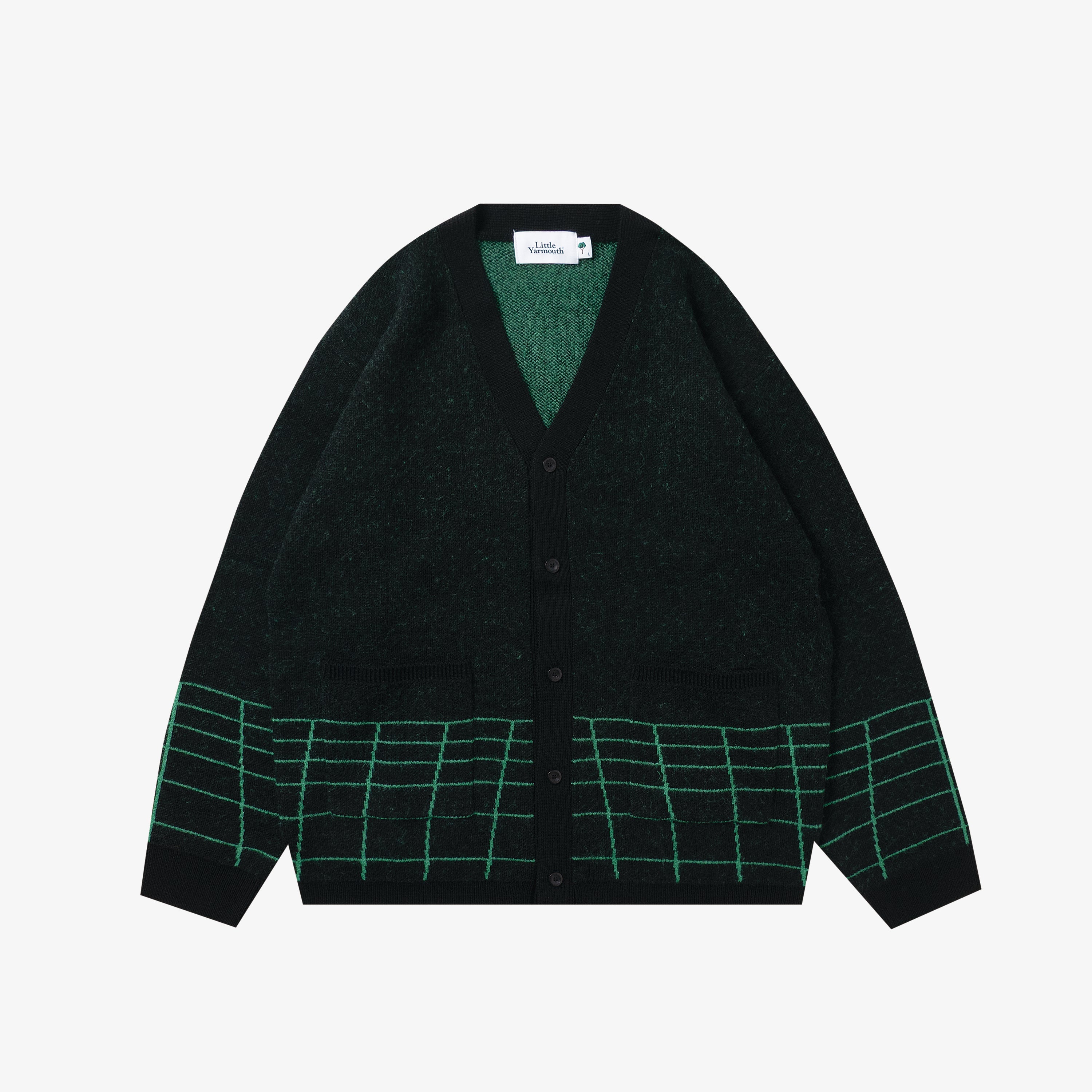Grid Knit Cardigan