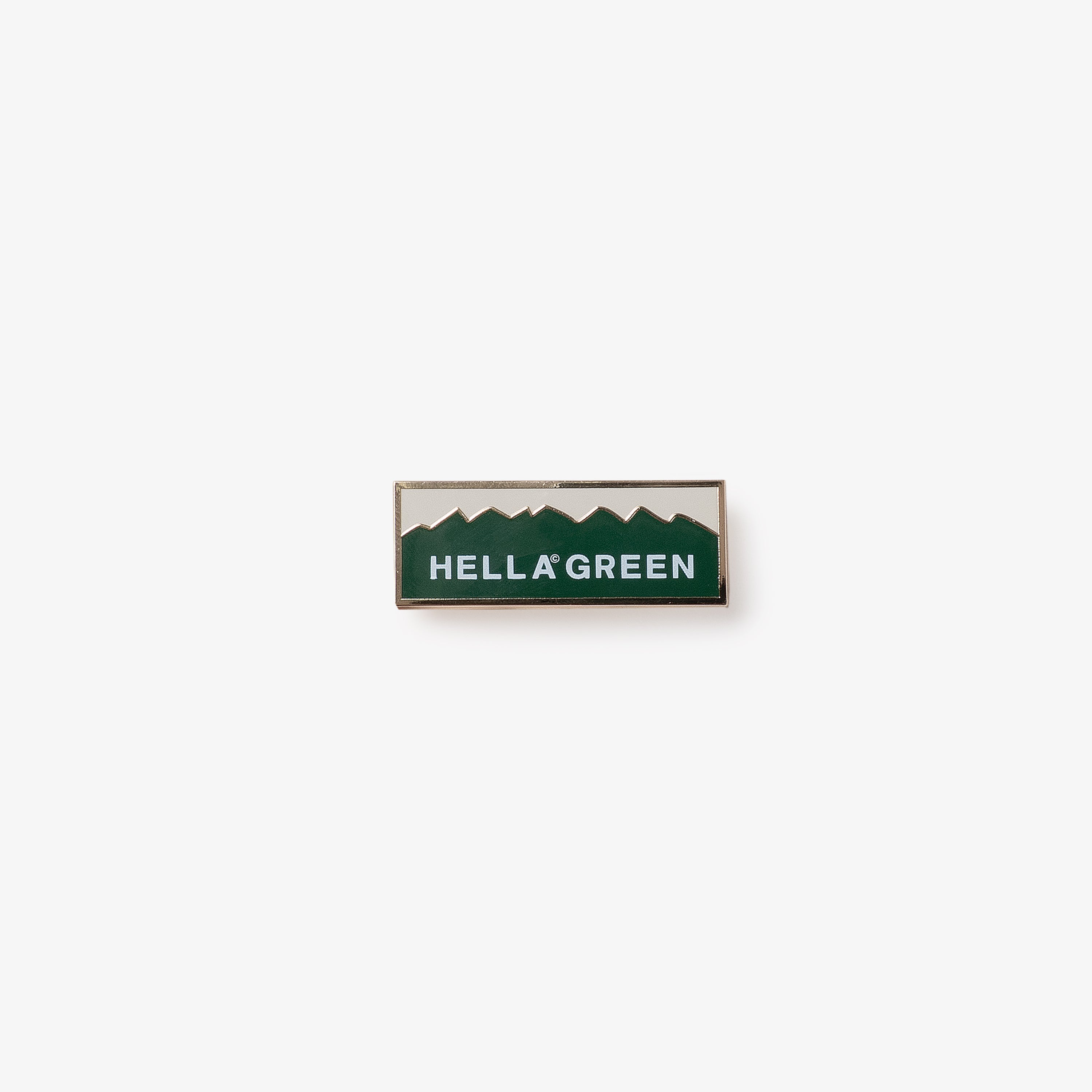 HELLA GREEN Pin