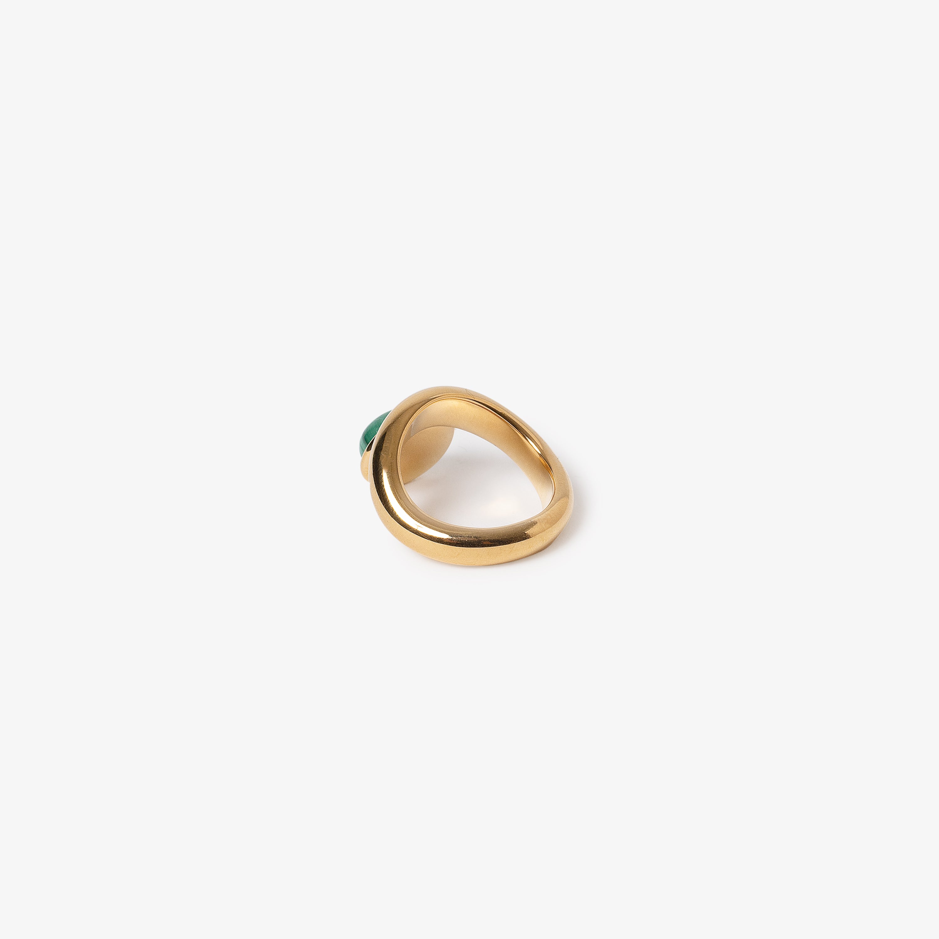 Wave Ring Malachite