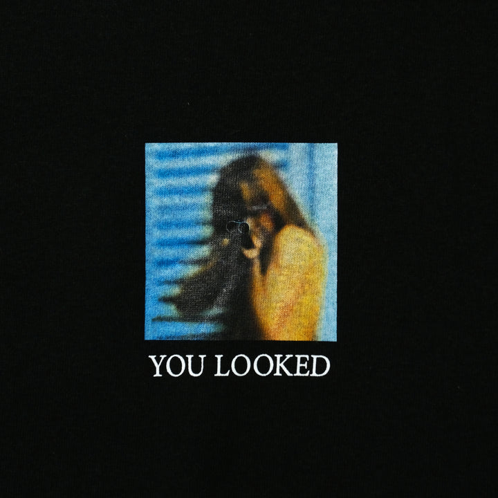 Little Yarmouth Locked T-Shirt — BLACK, graphic detail