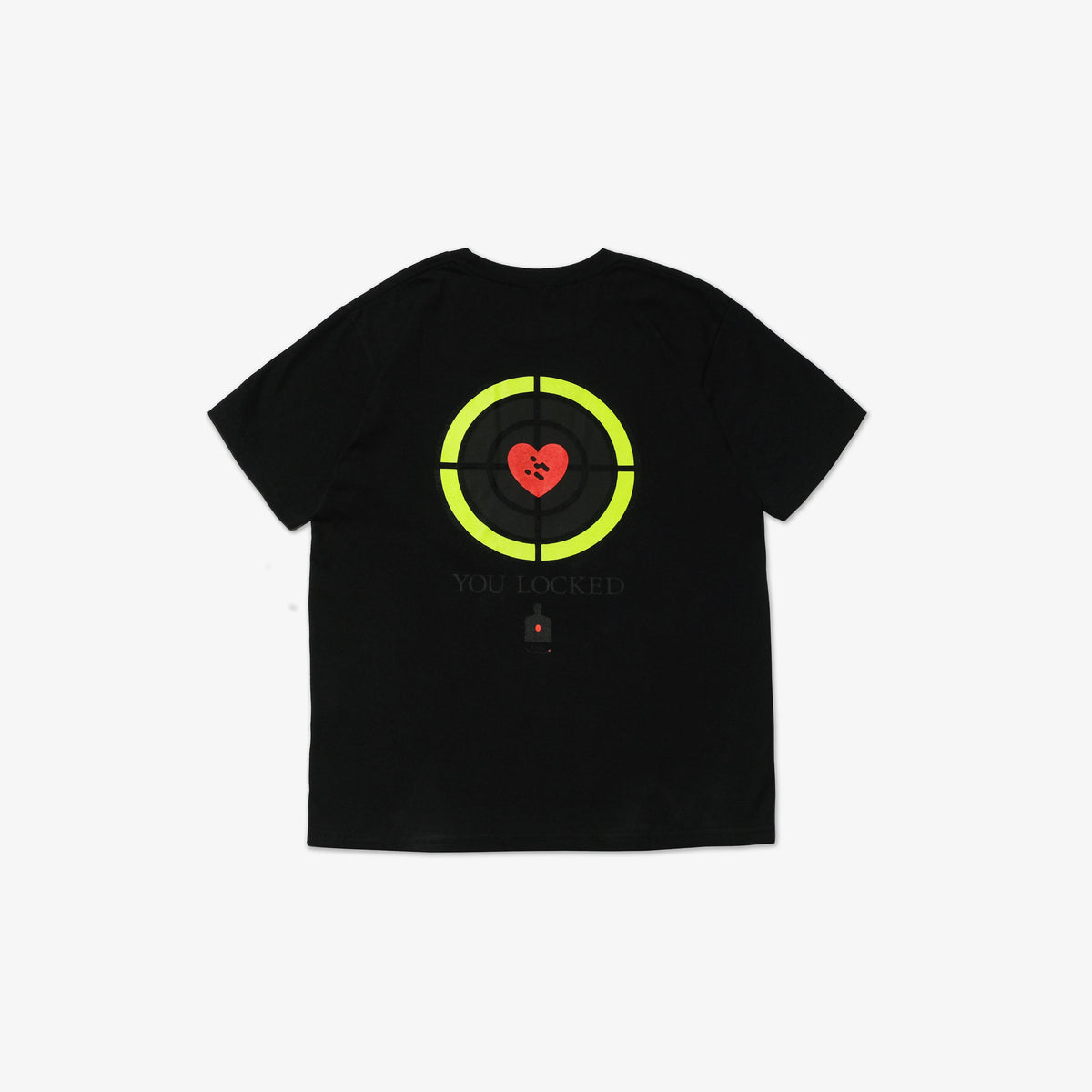 Little Yarmouth Steals Heart T-Shirt — BLACK, back